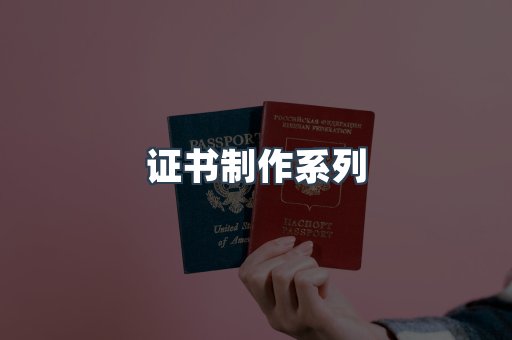 证书制作系列